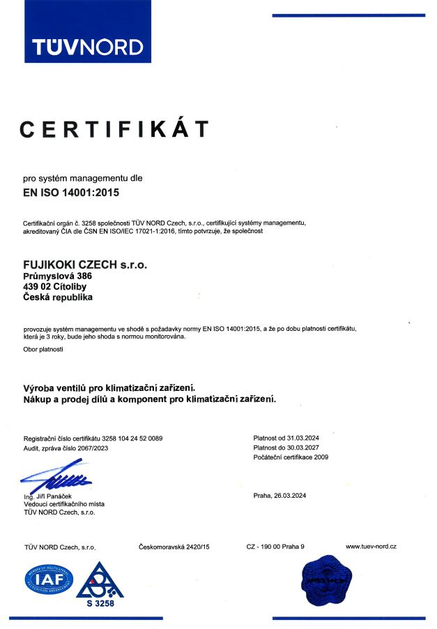 certifikát