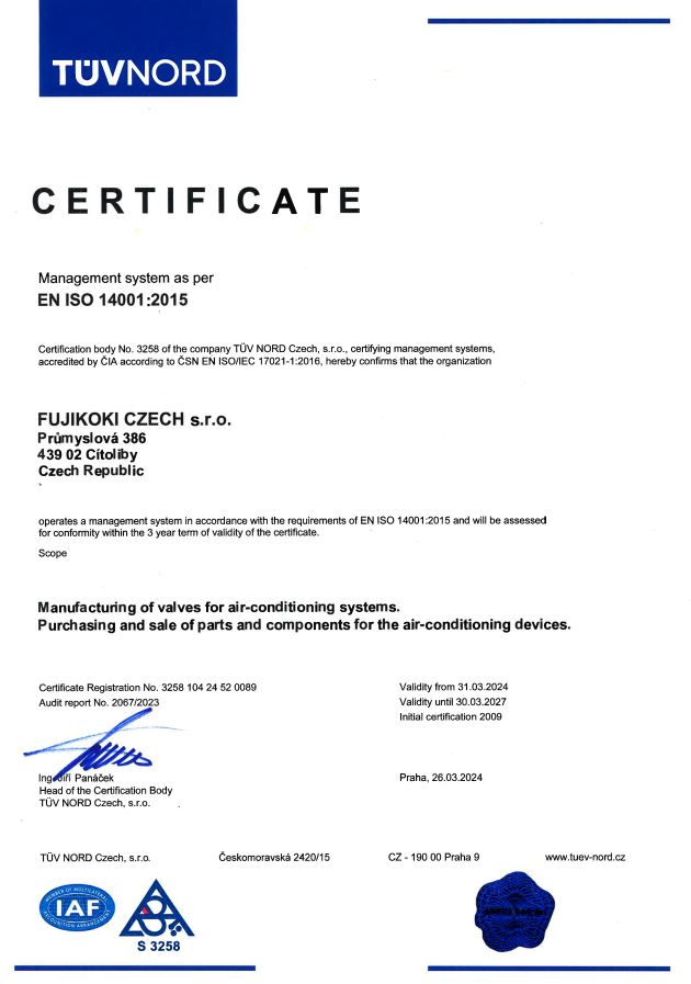 certifikát