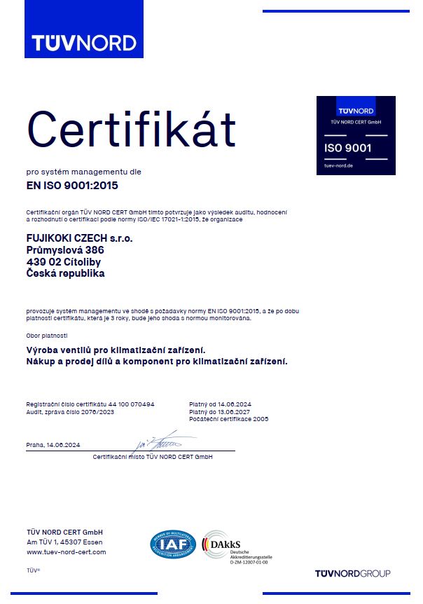 certifikát
