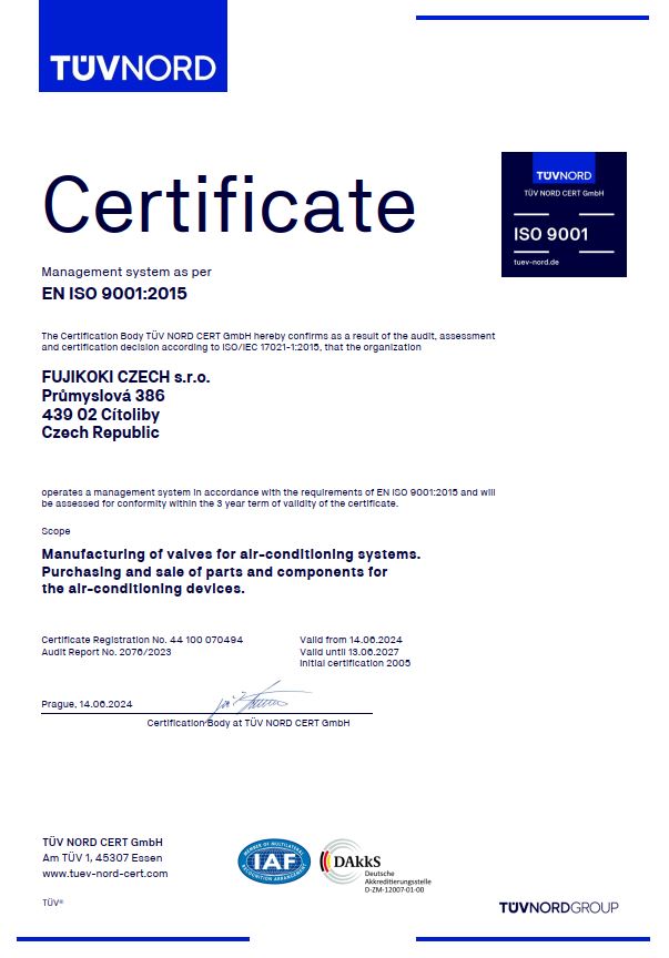 certifikát
